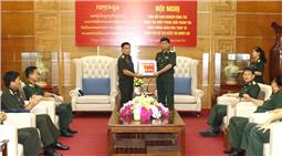 Đoàn cán bộ Cục Kiểm tra, Quân đội nhân dân Lào thăm Quân khu